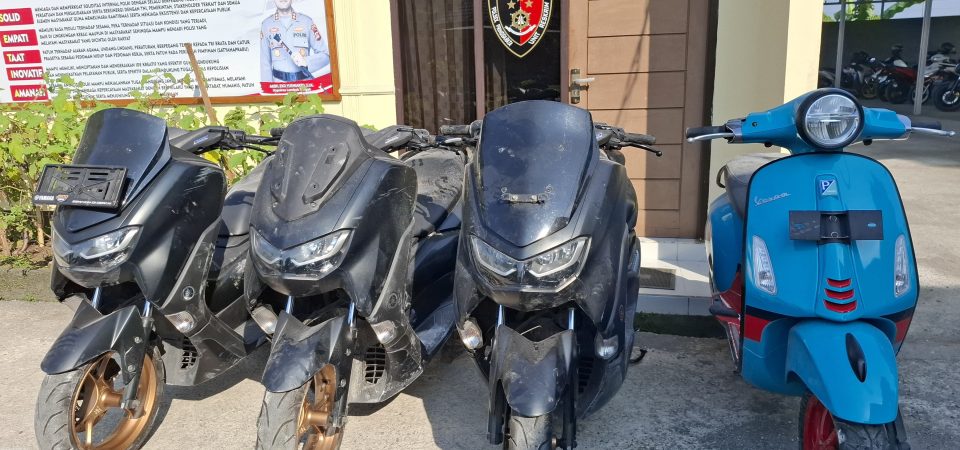  Empat Unit Sepeda Motor Tanpa Dokumen dari Bali Berhasil Diamankan