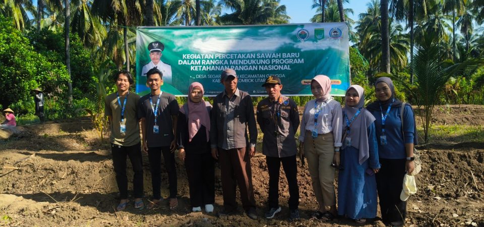 Kades Segara Katon dan Petani Berkolaborasi Buka Cetak Sawah Baru Seluas 20 Hektare