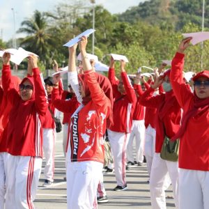 Bupati Pimpin Pembuatan  Formasi 80 HUT RI di Sirkuit Mandalika