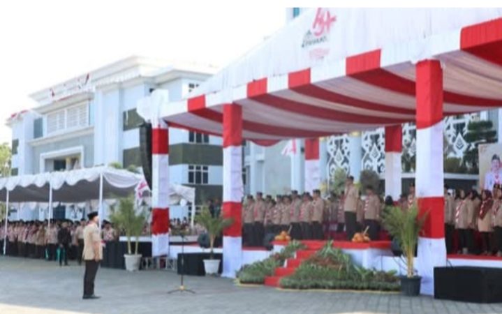 Bupati Loteng Pimpin Apel HUT Pramuka ke-64