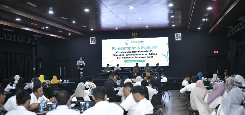 Bank NTB Syariah Gelar Pemantapan dan Evaluasi Penggunaan Siskeudes Bersama Pemkab Sumbawa Barat 