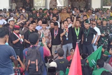 Aksi Mahasiswa Cipayung Plus di Lombok Timur Berjalan Aman  
