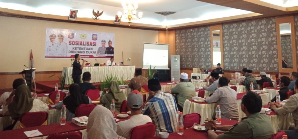 Perangi Rokok Ilegal, Satpol PP Loteng dan Kantor Bea Cukai Mataram Gelar Sosialisasi Ketentuan Bidang Cukai