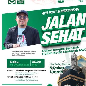 Lima Paket Umrah Hadiah Utama Jalan Sehat Pra Hultah Akbar ke 90 Madrasah NWDI