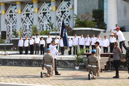 Dilepas Wabup, Kirab Pataka HUT ke-80 Loteng Resmi Dimulai