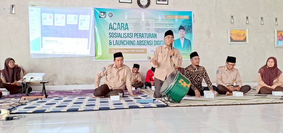 Keren! MA. Mu’allimat NW Anjani Launching Absen Digital SIMUDA