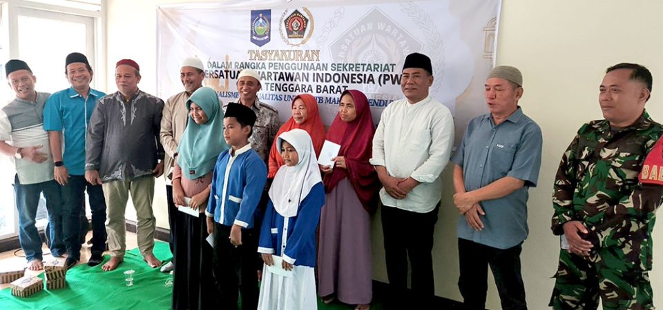 Awali Penggunaan Kantor Baru, PWI NTB Gelar Tasyakuran dan Doa Bersama