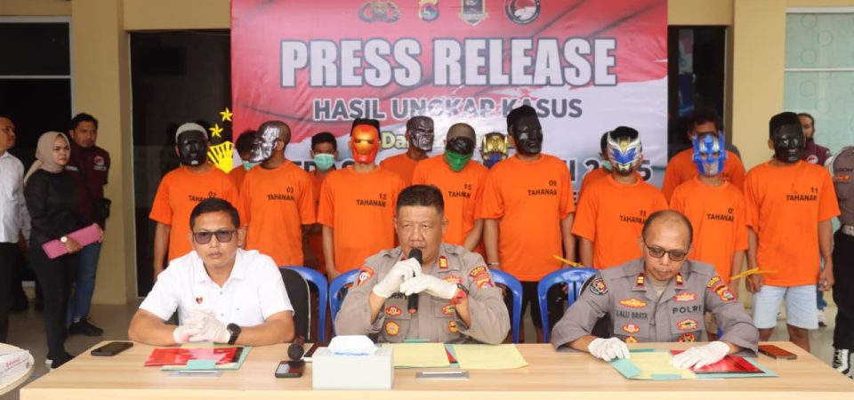 Operasi Antik Rinjani 2025, Polres Loteng Ungkap 11 Kasus, Amankan 14 Tersangka