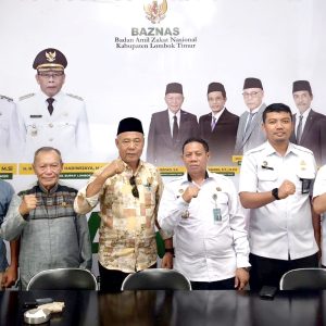 Jelang Ramadhan, Kalapas Selong Kunjungi Baznas Lotim
