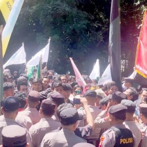 Bupati H Iron Didemo Massa Cipayung Plus Lotim, Sorot Gaji Guru Honorer