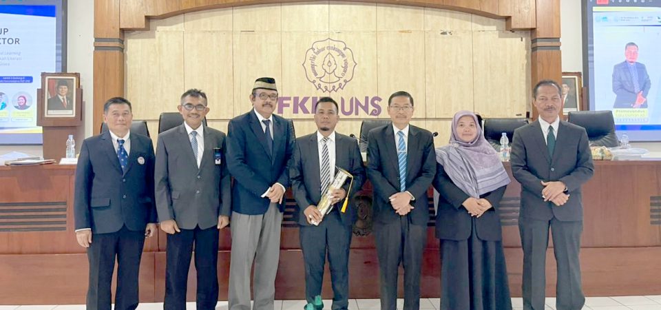 Lalu Usman Ali Sukses Jalani Ujian Tertutup dan Promosi Doktor di UNS