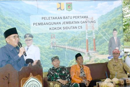 Jembatan Gantung Terbangun di DAM Santong dari Aspirasi Anggota DPR RI