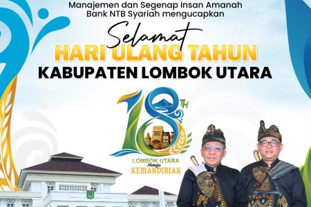 BANK NTB SYARIAH MENGUCAPKAN SELAMAT HUT KE – 18 KABUPATEN LOMBOK UTARA