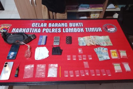 Polres Lombok Timur Amankan Terduga Pengedar Sabu 26,44 Gram di Sambelia