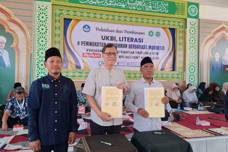 MA dan MTs. Muallimat NW Anjani Jalin Kerja Sama dengan Balai Bahasa NTB